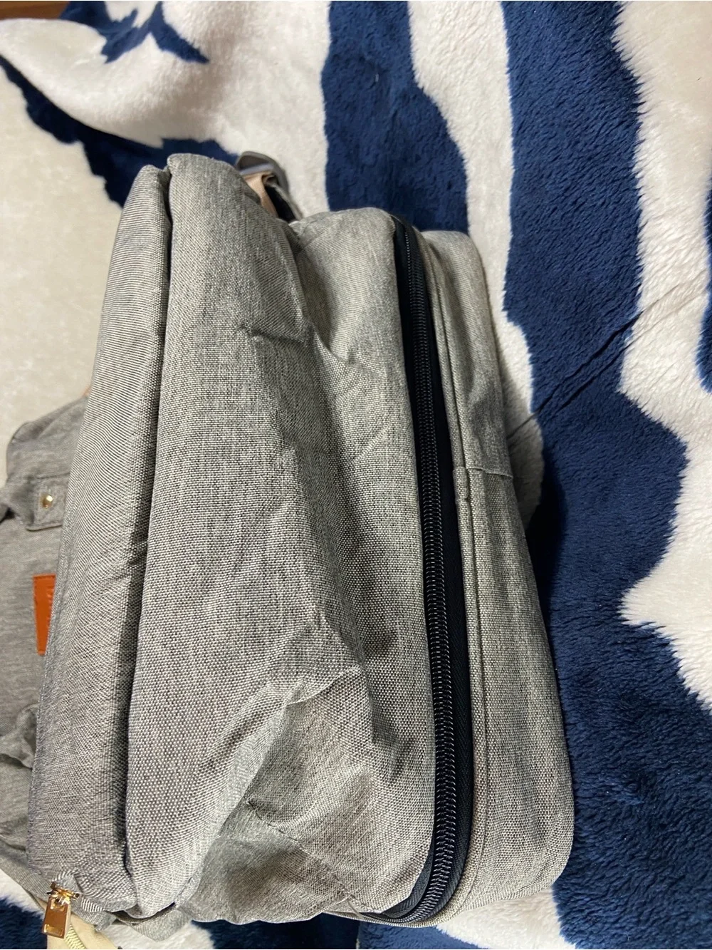 Debug Gray Dual Diaper Bag Backpack Convertible Changing Station